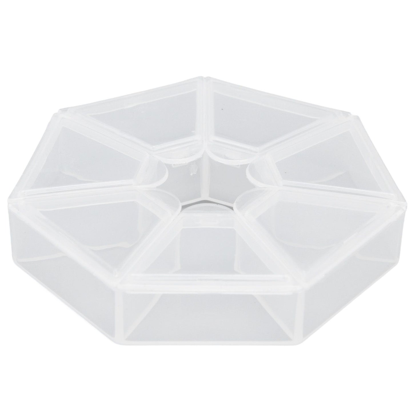 7 Grids Storage Box Clear Plastic Organizer Containers for Fishing Jewelry Pills V1294-YM0523-3115210244311