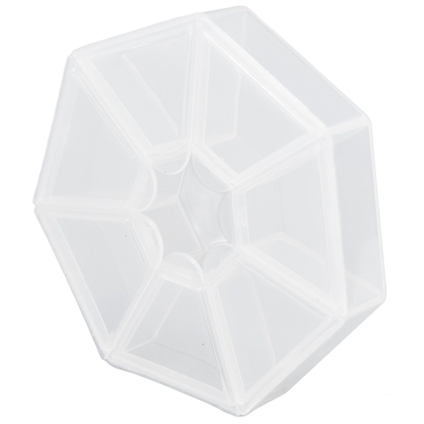 7 Grids Storage Box Clear Plastic Organizer Containers for Fishing Jewelry Pills V1294-YM0523-3115210244311