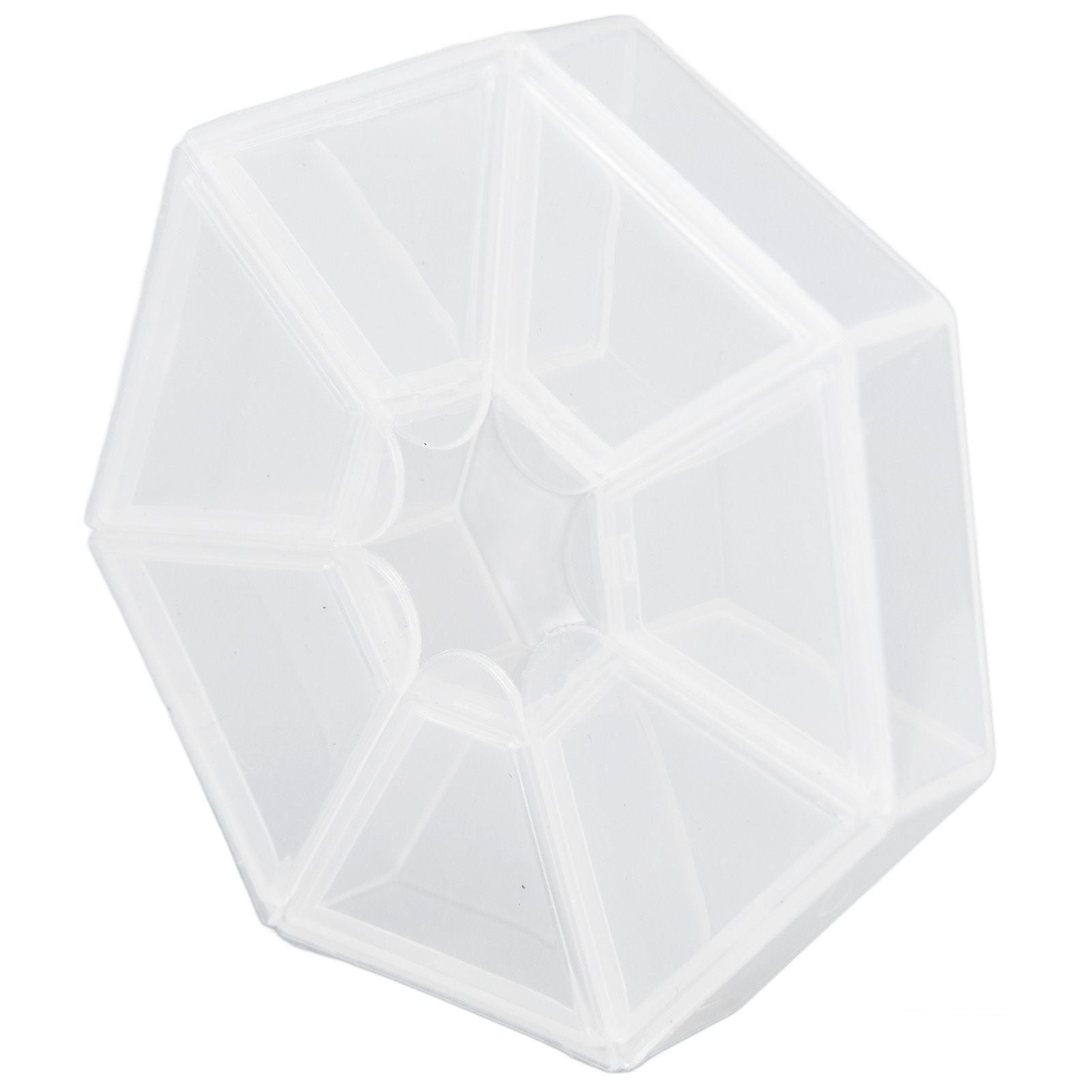 7 Grids Storage Box Clear Plastic Organizer Containers for Fishing Jewelry Pills V1294-YM0523-3115210244311