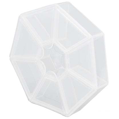 7 Grids Storage Box Clear Plastic Organizer Containers for Fishing Jewelry Pills V1294-YM0523-3115210244311
