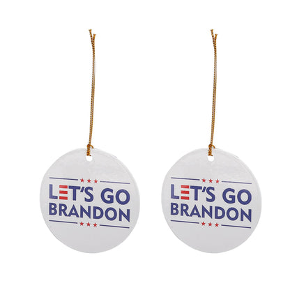 2Set Innovative Ornament Ceramic Christmas Tree Hanging Pendant for Party Wedding Decoration V1294-YM0523-3115210254011