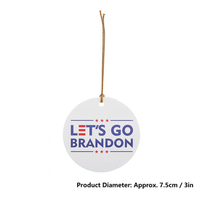 2Set Innovative Ornament Ceramic Christmas Tree Hanging Pendant for Party Wedding Decoration V1294-YM0523-3115210254011