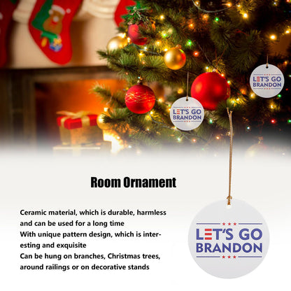 2Set Innovative Ornament Ceramic Christmas Tree Hanging Pendant for Party Wedding Decoration V1294-YM0523-3115210254011