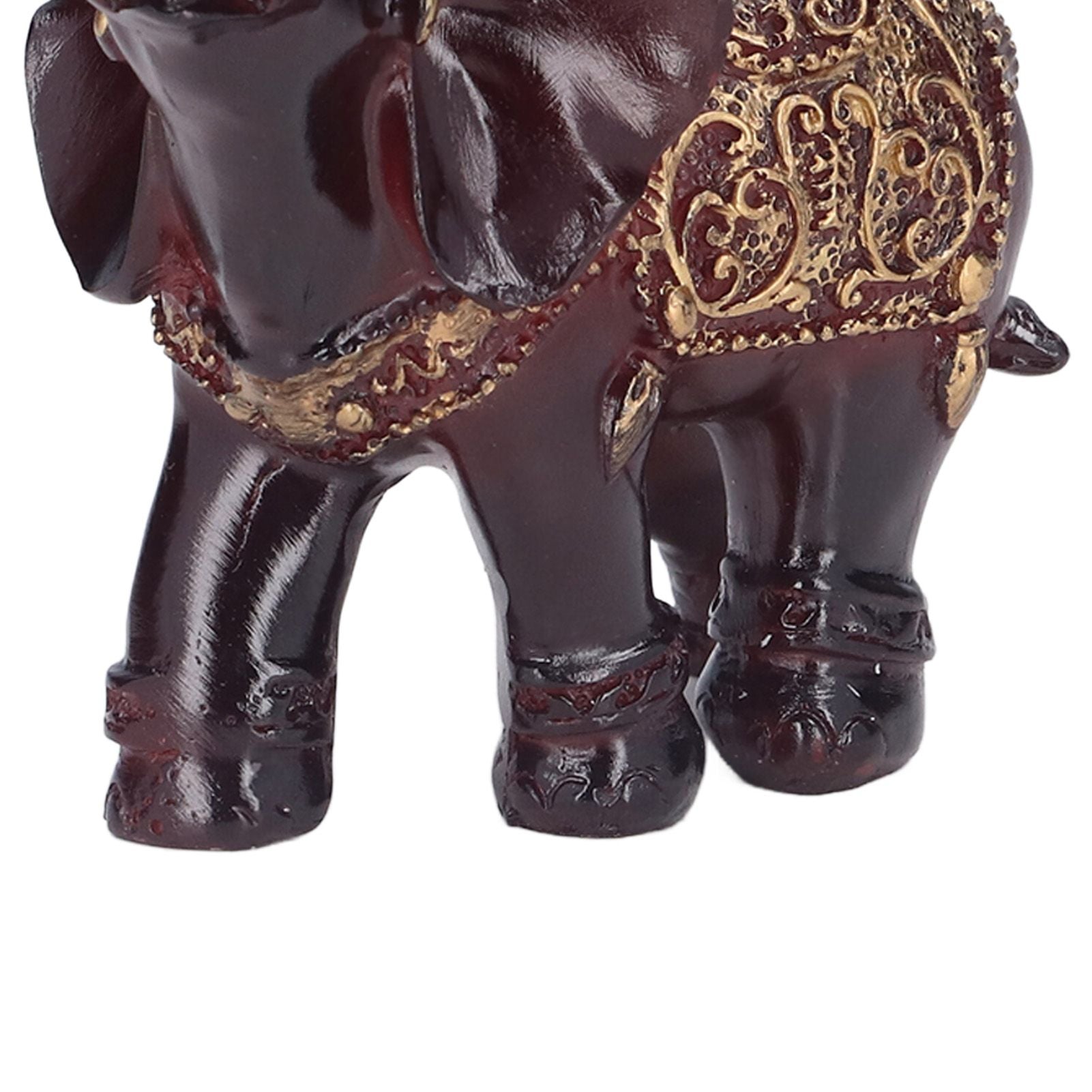 Elephant Figurines Durable Resin Delicate Texture Retro Style Symbolize Power Good Luck Prosperity Elephant V1294-YM0523-3115210295511