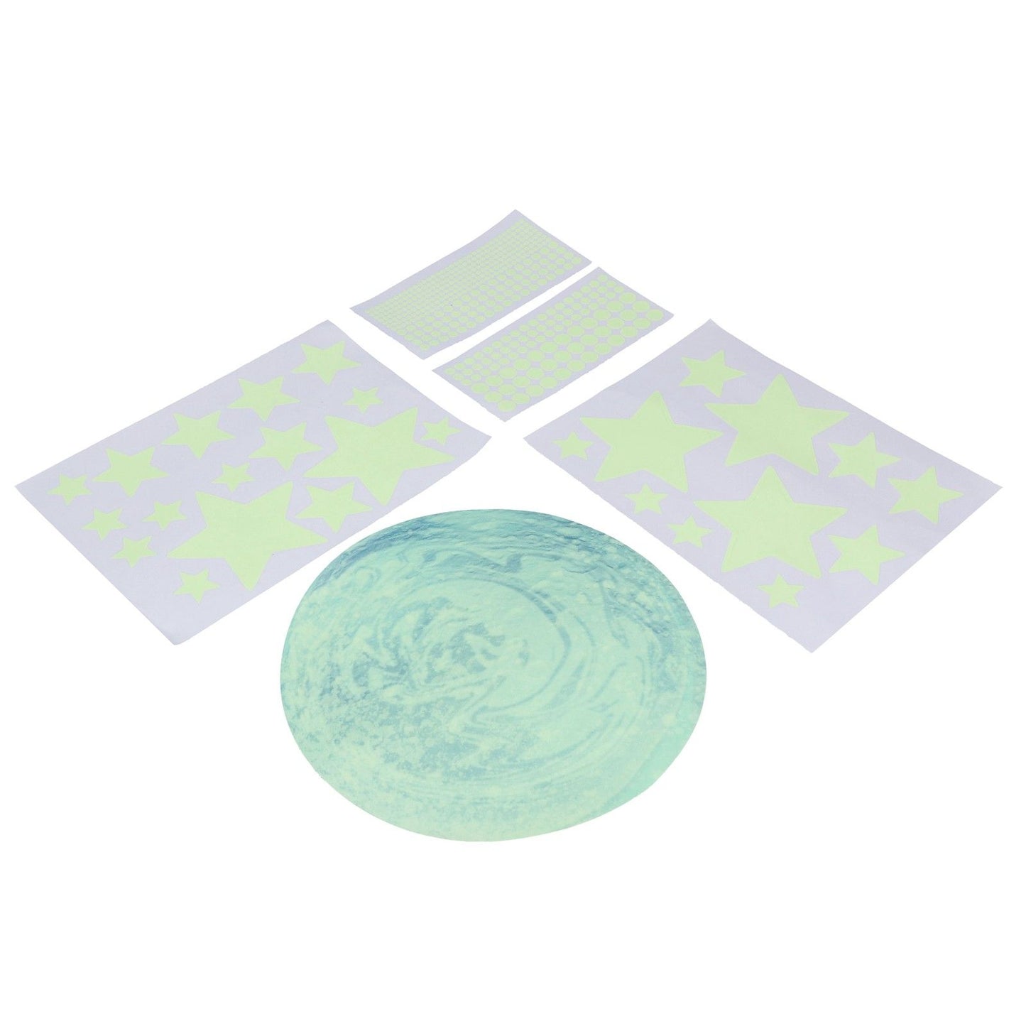 DIY Wall Sticker Glowing Star Luminous Wall Sticker PVC Wall Paper for Kids Bedroom Decoration V1294-YM0523-3115210296311
