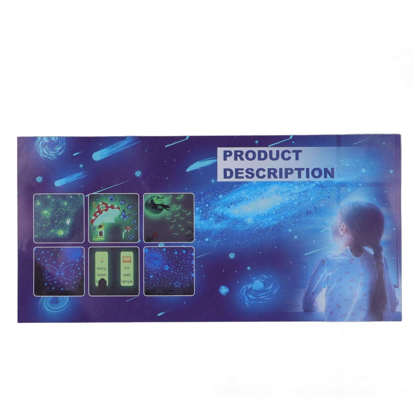 DIY Wall Sticker Glowing Star Luminous Wall Sticker PVC Wall Paper for Kids Bedroom Decoration V1294-YM0523-3115210296311