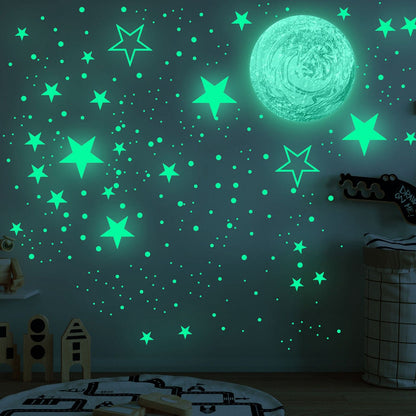 DIY Wall Sticker Glowing Star Luminous Wall Sticker PVC Wall Paper for Kids Bedroom Decoration V1294-YM0523-3115210296311