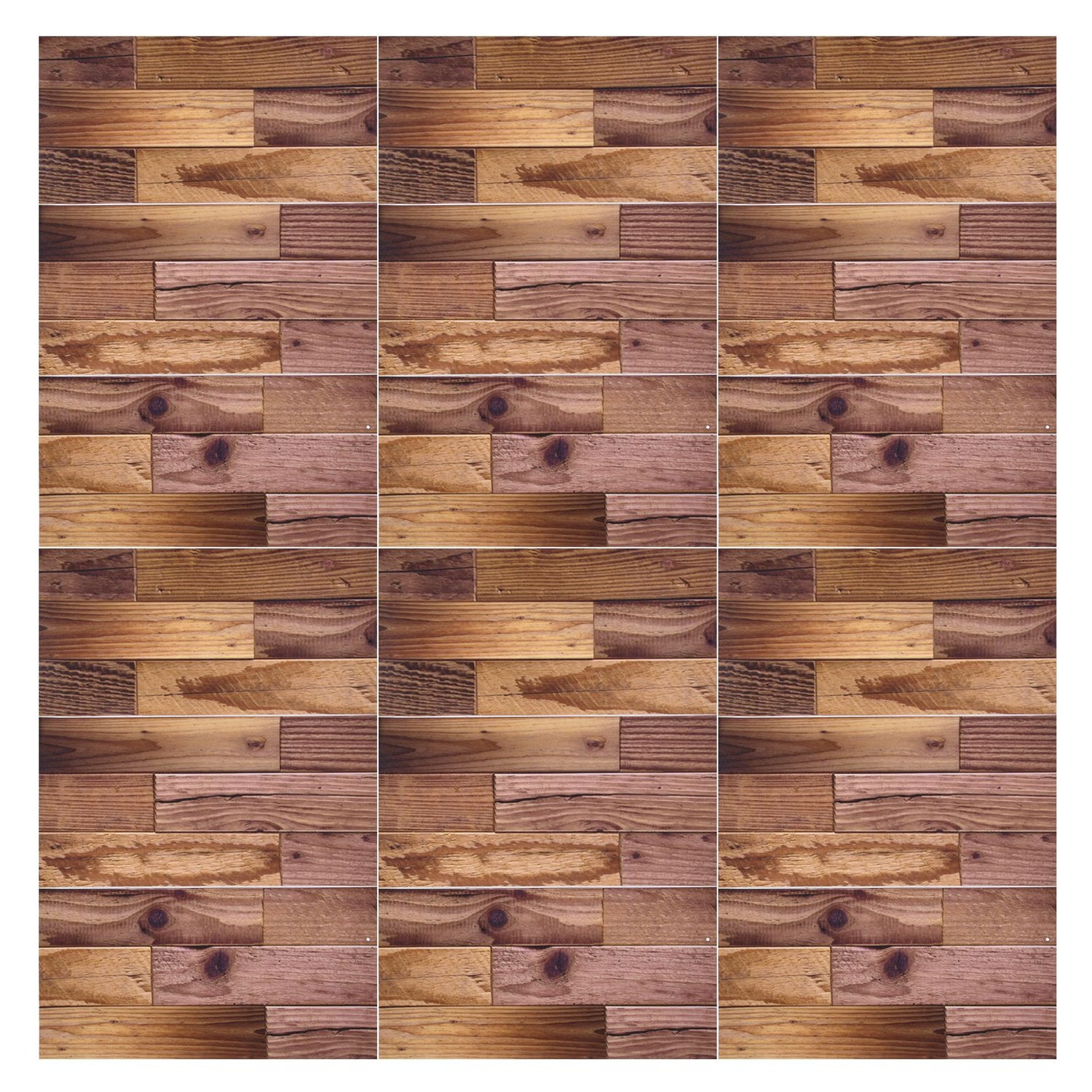 18PCS Wall Stickers Peel and Paste Wood Grain Furniture Refurbishment Sticker Waterproof for Kitchen Bathroom V1294-YM0523-3115210297011
