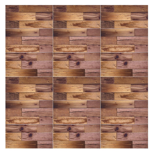 18PCS Wall Stickers Peel and Paste Wood Grain Furniture Refurbishment Sticker Waterproof for Kitchen Bathroom V1294-YM0523-3115210297011