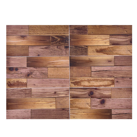 18PCS Wall Stickers Peel and Paste Wood Grain Furniture Refurbishment Sticker Waterproof for Kitchen Bathroom V1294-YM0523-3115210297011
