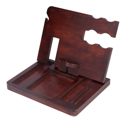 Desktop Storage Bracket Multifunctional Wooden Mobile Phone Base Watch Glasses Key Desktop Storage Bracket V1294-YM0523-3115210297311