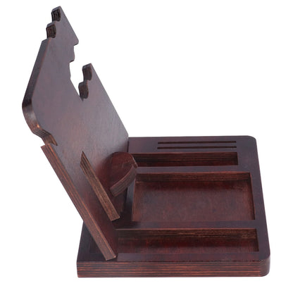 Desktop Storage Bracket Multifunctional Wooden Mobile Phone Base Watch Glasses Key Desktop Storage Bracket V1294-YM0523-3115210297311