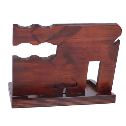 Desktop Storage Bracket Multifunctional Wooden Mobile Phone Base Watch Glasses Key Desktop Storage Bracket V1294-YM0523-3115210297311