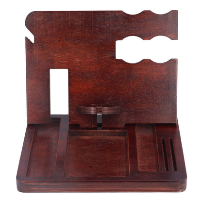 Desktop Storage Bracket Multifunctional Wooden Mobile Phone Base Watch Glasses Key Desktop Storage Bracket V1294-YM0523-3115210297311