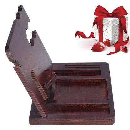 Desktop Storage Bracket Multifunctional Wooden Mobile Phone Base Watch Glasses Key Desktop Storage Bracket V1294-YM0523-3115210297311