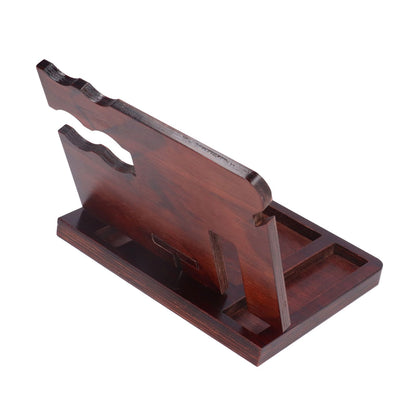 Desktop Storage Bracket Multifunctional Wooden Mobile Phone Base Watch Glasses Key Desktop Storage Bracket V1294-YM0523-3115210297311