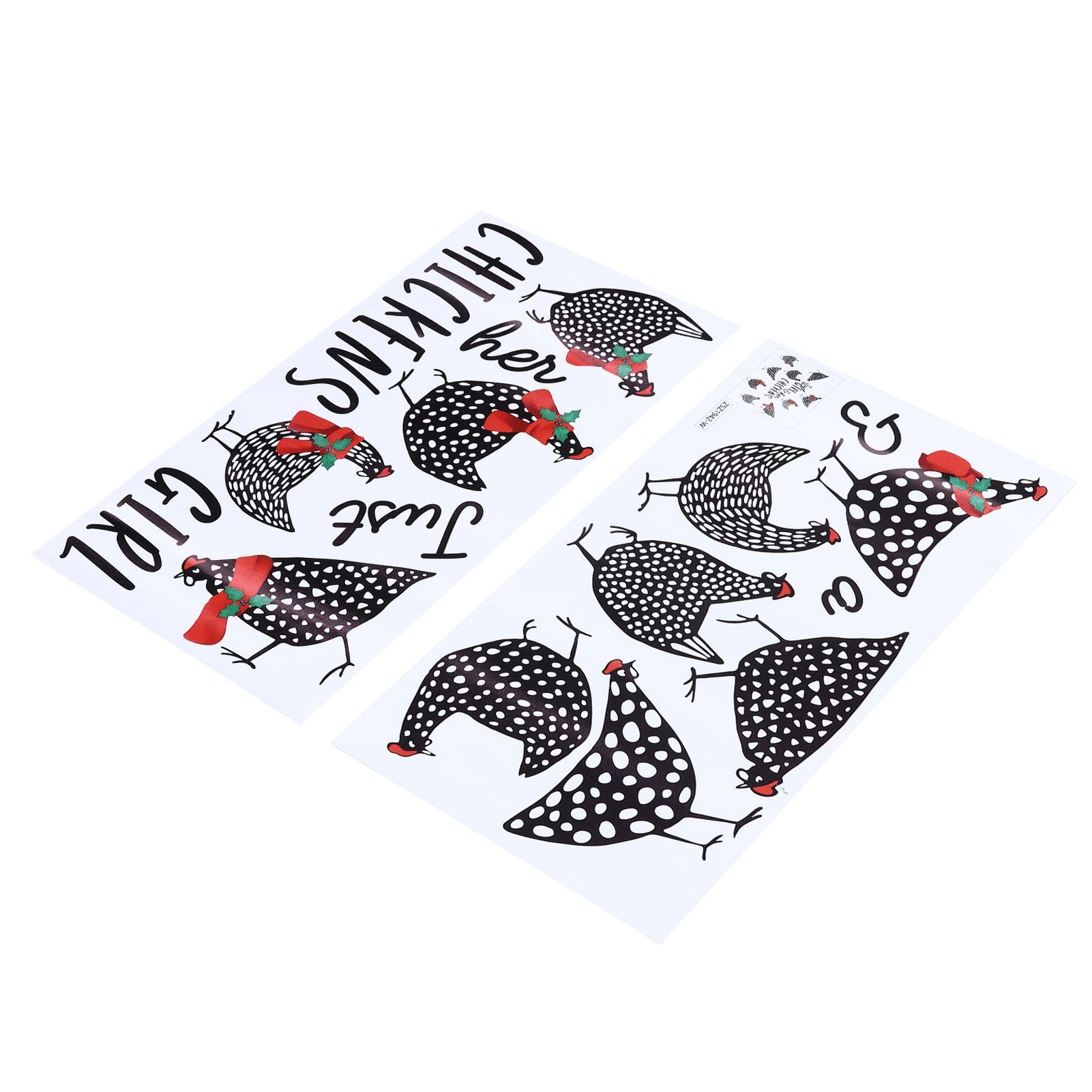 4pcs Kitchen Wall Stick 60x30cm Chicken Shape Creativity Simple Removable Decorative Wall Stickers V1294-YM0523-3115210297711