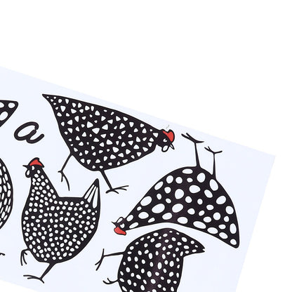 4pcs Kitchen Wall Stick 60x30cm Chicken Shape Creativity Simple Removable Decorative Wall Stickers V1294-YM0523-3115210297711