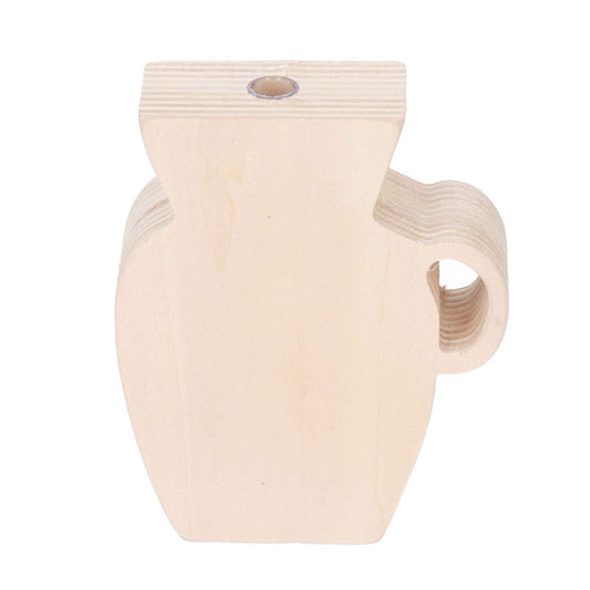 Wood Vase Simple Vintage Style Natural Pinewood Durable Sturdy Odorless Unpainted Wooden Flower Vase V1294-YM0523-3115220001011