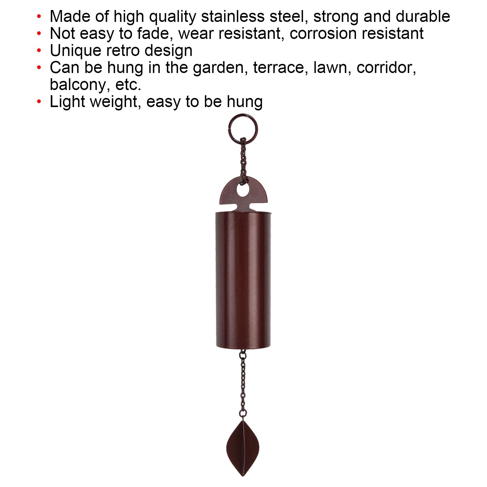 Wind Chimes Stainless Steel Unique Retro Design Metal Decorative Wind Chimes for Garden Corridor Balcony V1294-YM0523-3115220001711