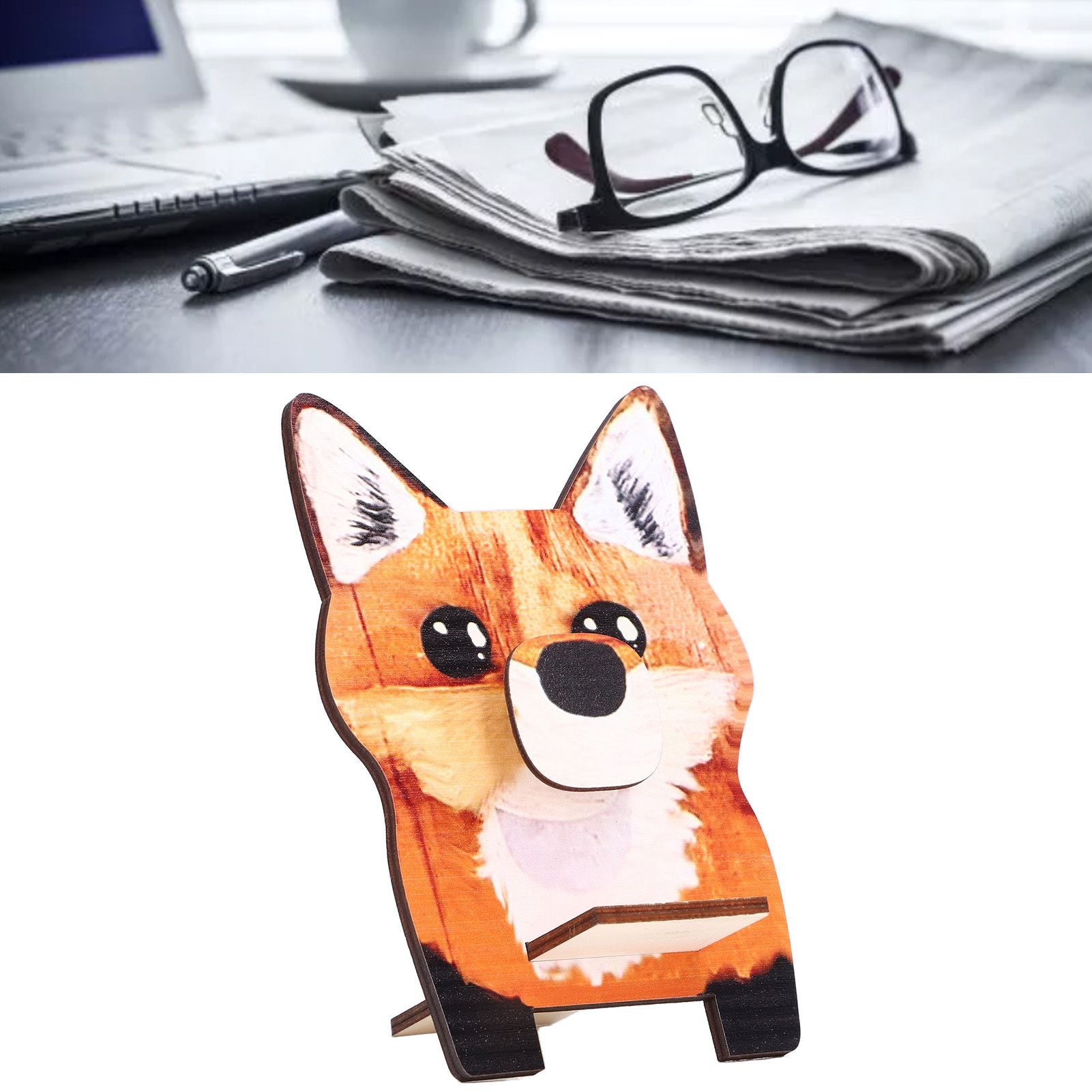 Animal Shape Glasses Holder Unique Beautiful Design Natural Odorless Composite Wood Eyeglasses Display V1294-YM0523-3115220001911