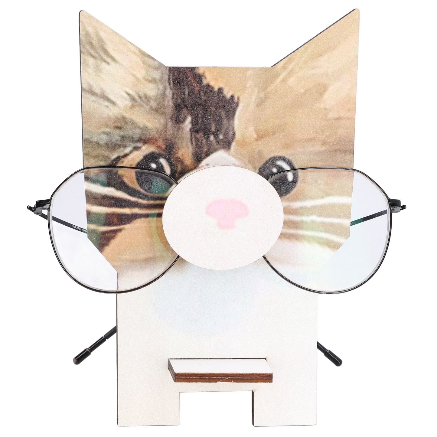 Animal Shape Glasses Holder Unique Beautiful Design Natural Odorless Composite Wood Eyeglasses Display V1294-YM0523-3115220001913