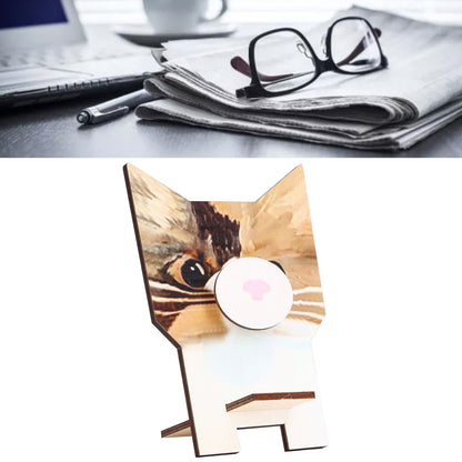 Animal Shape Glasses Holder Unique Beautiful Design Natural Odorless Composite Wood Eyeglasses Display V1294-YM0523-3115220001913
