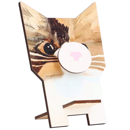 Animal Shape Glasses Holder Unique Beautiful Design Natural Odorless Composite Wood Eyeglasses Display V1294-YM0523-3115220001913