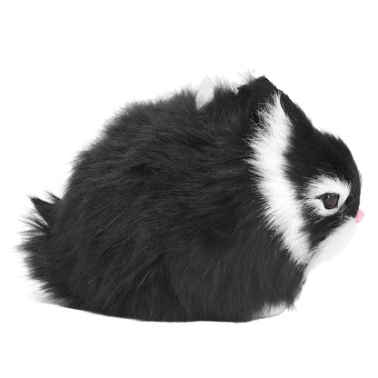 Miniature Plush Rabbits Plastic Plush Material Soft Comfortable Durable Rabbits Stuffed Doll for Table V1294-YM0523-3115220002011