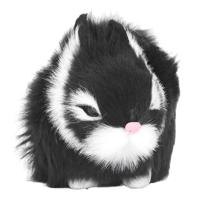 Miniature Plush Rabbits Plastic Plush Material Soft Comfortable Durable Rabbits Stuffed Doll for Table V1294-YM0523-3115220002011