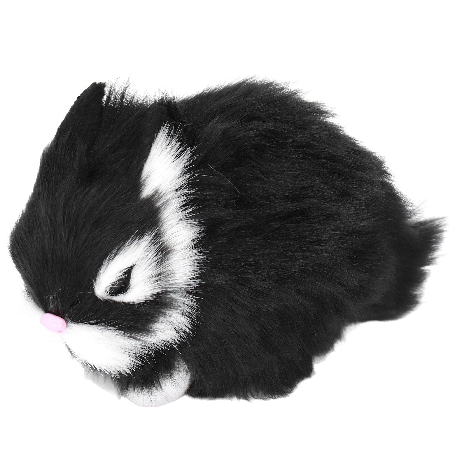 Miniature Plush Rabbits Plastic Plush Material Soft Comfortable Durable Rabbits Stuffed Doll for Table V1294-YM0523-3115220002011