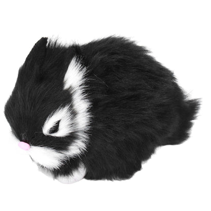 Miniature Plush Rabbits Plastic Plush Material Soft Comfortable Durable Rabbits Stuffed Doll for Table V1294-YM0523-3115220002011