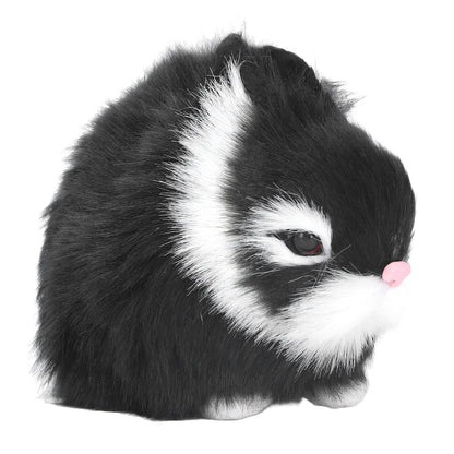 Miniature Plush Rabbits Plastic Plush Material Soft Comfortable Durable Rabbits Stuffed Doll for Table V1294-YM0523-3115220002011