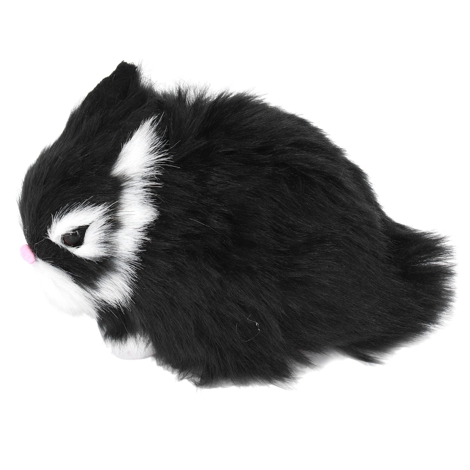 Miniature Plush Rabbits Plastic Plush Material Soft Comfortable Durable Rabbits Stuffed Doll for Table V1294-YM0523-3115220002011