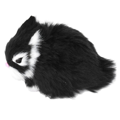 Miniature Plush Rabbits Plastic Plush Material Soft Comfortable Durable Rabbits Stuffed Doll for Table V1294-YM0523-3115220002011