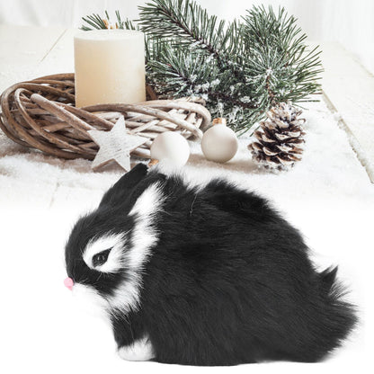 Miniature Plush Rabbits Plastic Plush Material Soft Comfortable Durable Rabbits Stuffed Doll for Table V1294-YM0523-3115220002011