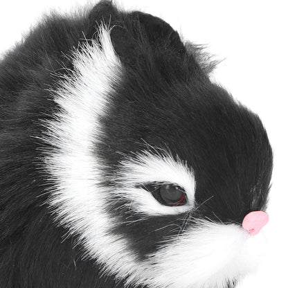 Miniature Plush Rabbits Plastic Plush Material Soft Comfortable Durable Rabbits Stuffed Doll for Table V1294-YM0523-3115220002011