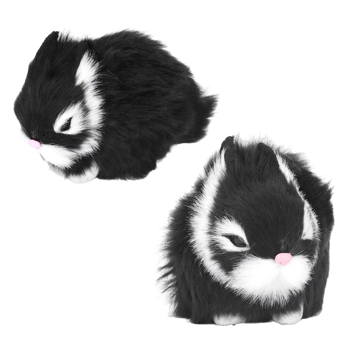 Miniature Plush Rabbits Plastic Plush Material Soft Comfortable Durable Rabbits Stuffed Doll for Table V1294-YM0523-3115220002011