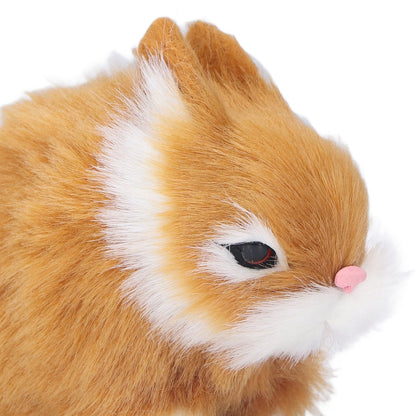 Miniature Plush Rabbits Plastic Plush Material Soft Comfortable Durable Rabbits Stuffed Doll for Table V1294-YM0523-3115220002012