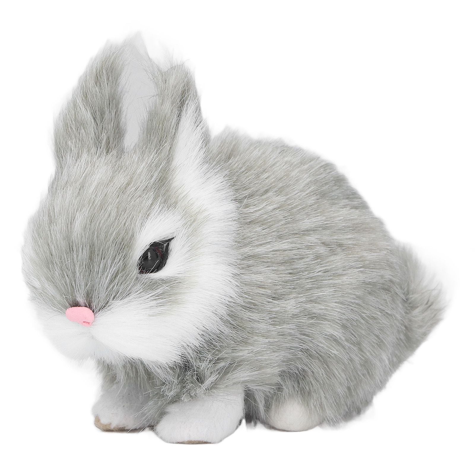 Miniature Plush Rabbits Plastic Plush Material Soft Comfortable Durable Rabbits Stuffed Doll for Table V1294-YM0523-3115220002013