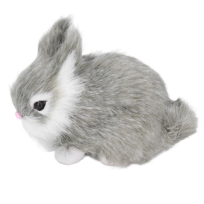 Miniature Plush Rabbits Plastic Plush Material Soft Comfortable Durable Rabbits Stuffed Doll for Table V1294-YM0523-3115220002013