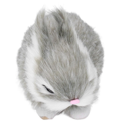 Miniature Plush Rabbits Plastic Plush Material Soft Comfortable Durable Rabbits Stuffed Doll for Table V1294-YM0523-3115220002013