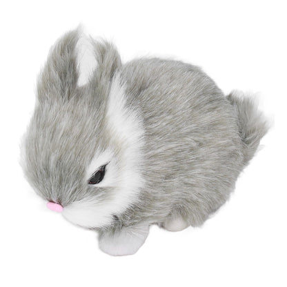 Miniature Plush Rabbits Plastic Plush Material Soft Comfortable Durable Rabbits Stuffed Doll for Table V1294-YM0523-3115220002013