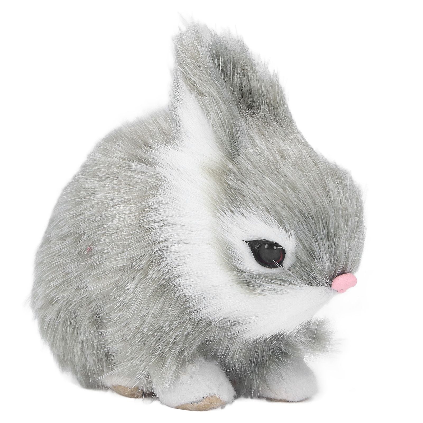 Miniature Plush Rabbits Plastic Plush Material Soft Comfortable Durable Rabbits Stuffed Doll for Table V1294-YM0523-3115220002013