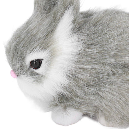 Miniature Plush Rabbits Plastic Plush Material Soft Comfortable Durable Rabbits Stuffed Doll for Table V1294-YM0523-3115220002013