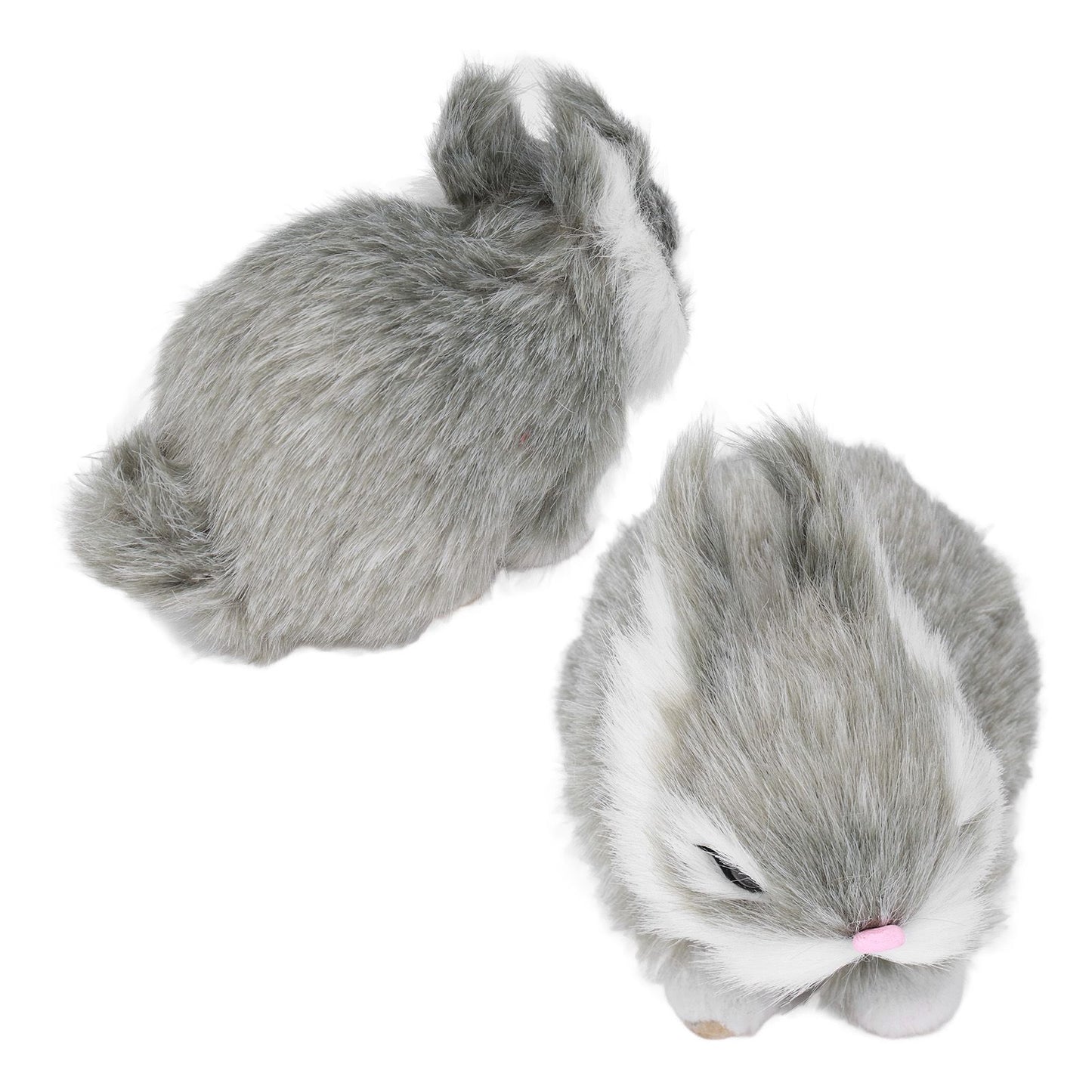 Miniature Plush Rabbits Plastic Plush Material Soft Comfortable Durable Rabbits Stuffed Doll for Table V1294-YM0523-3115220002013