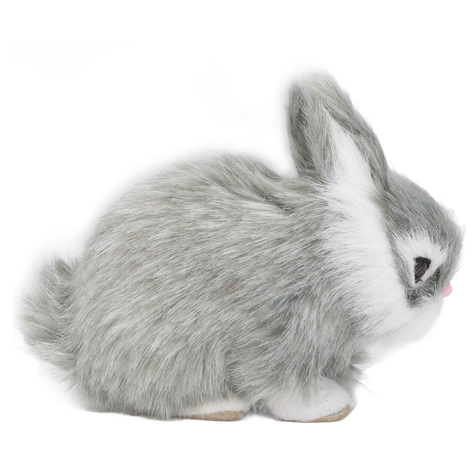 Miniature Plush Rabbits Plastic Plush Material Soft Comfortable Durable Rabbits Stuffed Doll for Table V1294-YM0523-3115220002013