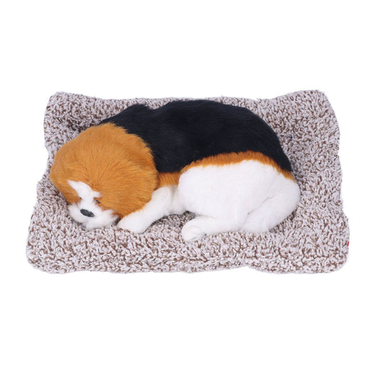 Simulation Dog with Sound Lovely Vivid Novel Gifts Plush Plastic Material Dog Toy Car DecorationBig Dog V1294-YM0523-3115220002215