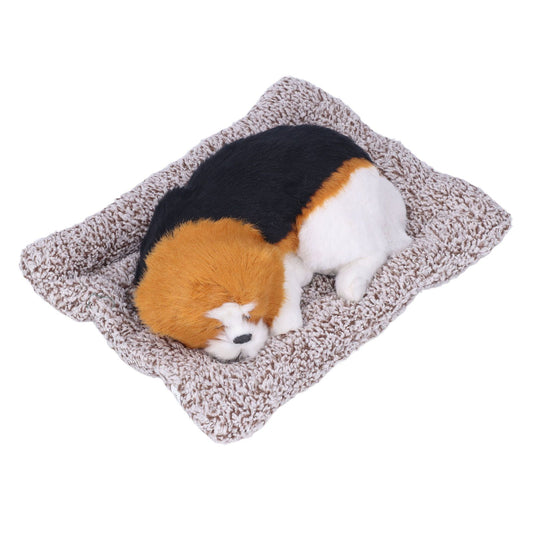 Simulation Dog with Sound Lovely Vivid Novel Gifts Plush Plastic Material Dog Toy Car DecorationBig Dog V1294-YM0523-3115220002215