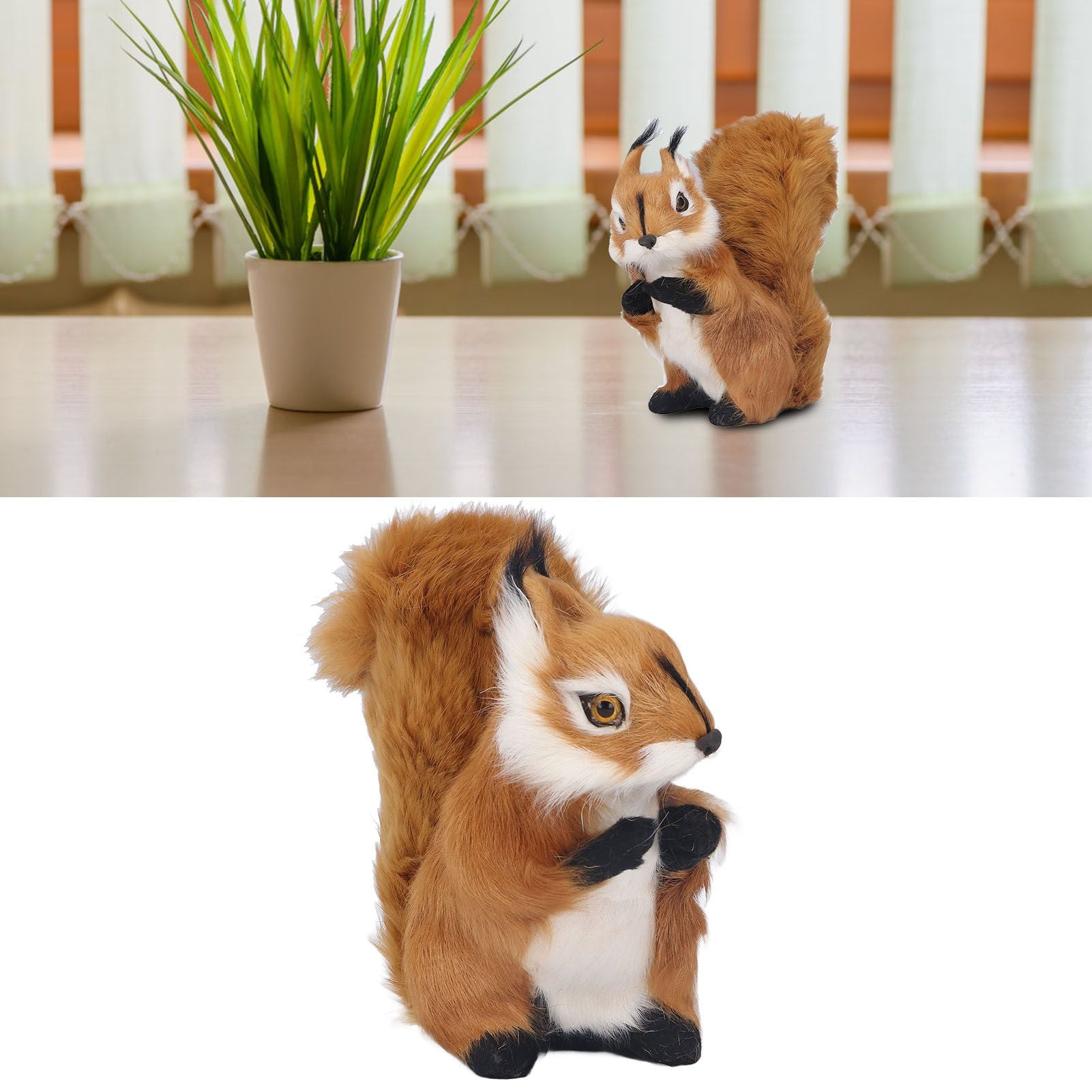 Simulation Squirrel Large Cute Lifelike Simulation Squirrel Crafts Decorations Garden Ornament V1294-YM0523-3115220002311